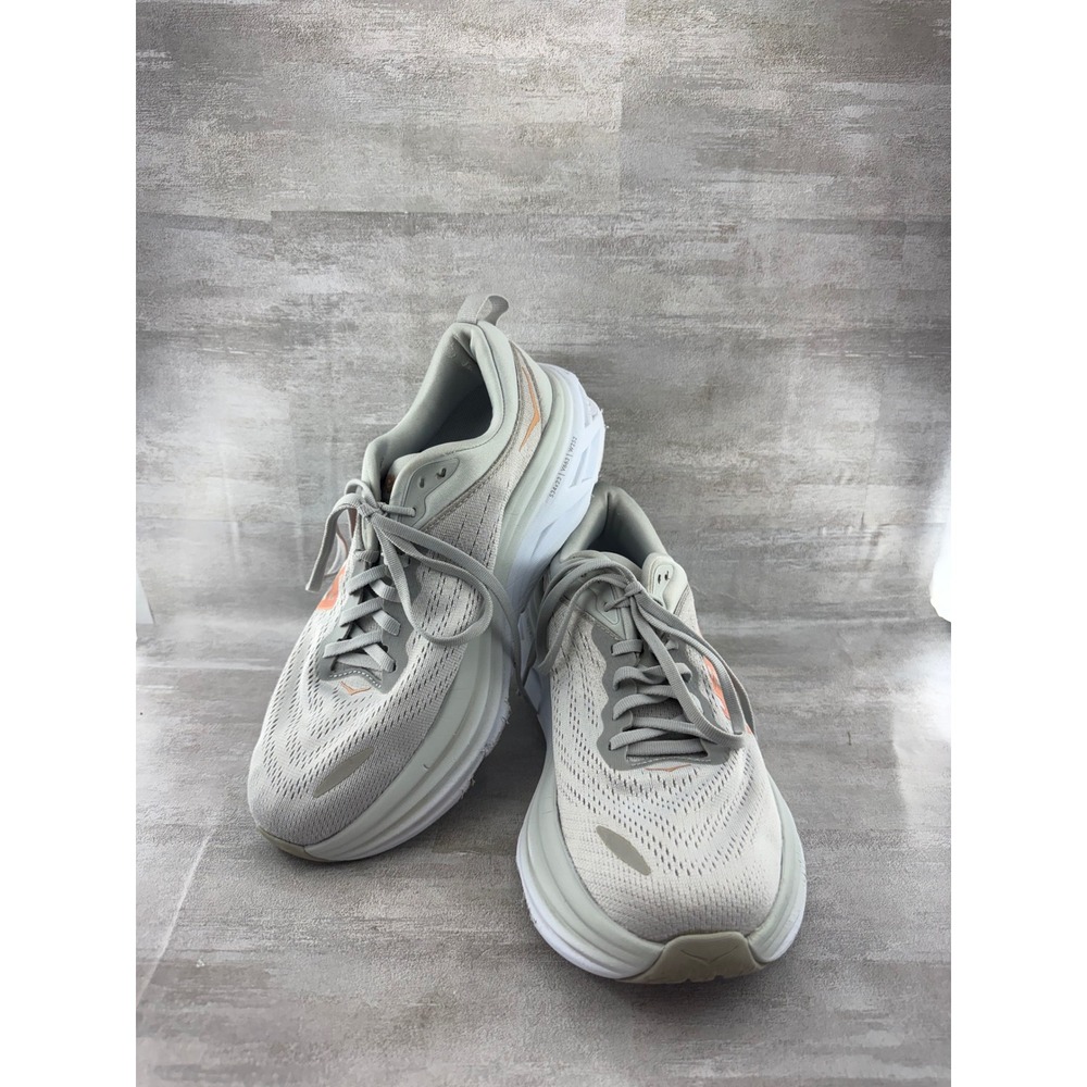 Hoka Bondi 8 Women Sz 9B Harbor Mist Luminary Green Running Shoes 1127952-HMLR